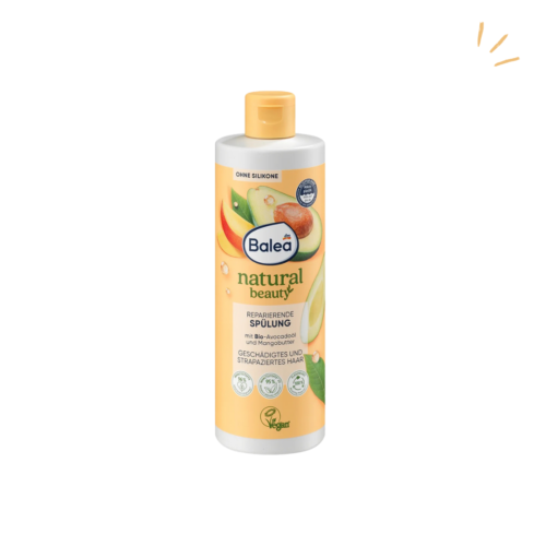 Après-shampooing Natural Beauty Huile d'avocat bio et beurre de mangue, 350 ml