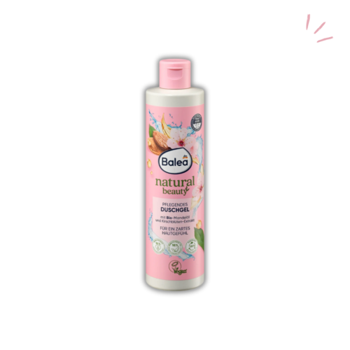 Douche Natural Beauty Extrait de fleur de cerisier & huile d'amande douce bio, 250 ml