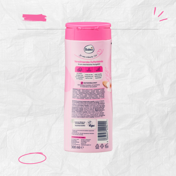 6 Crème de douche Fleur d'amandier & magnolia, 300 ml