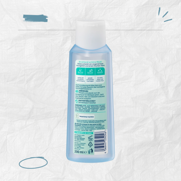 6 Lotion tonique hydratante pour le visage, 200 ml